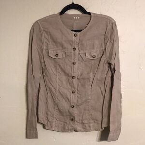 Three dots top M (#276) 100% linen